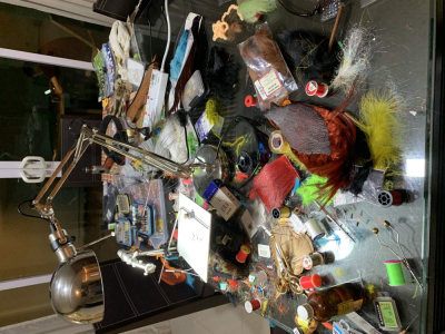 Untidy desk
