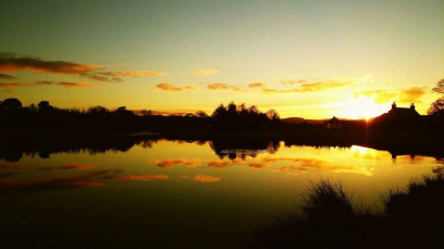 Lochter Trout Fishery sunset