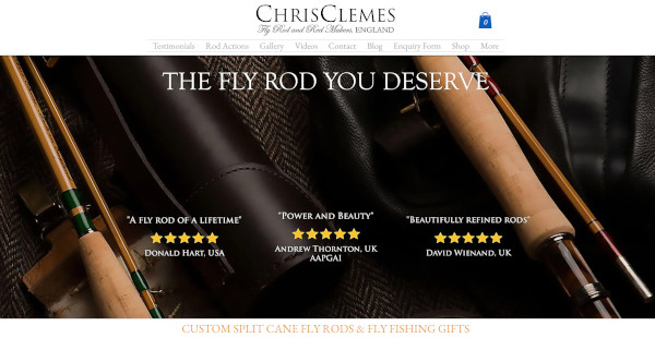 Screenshot of Chris Clemes's website